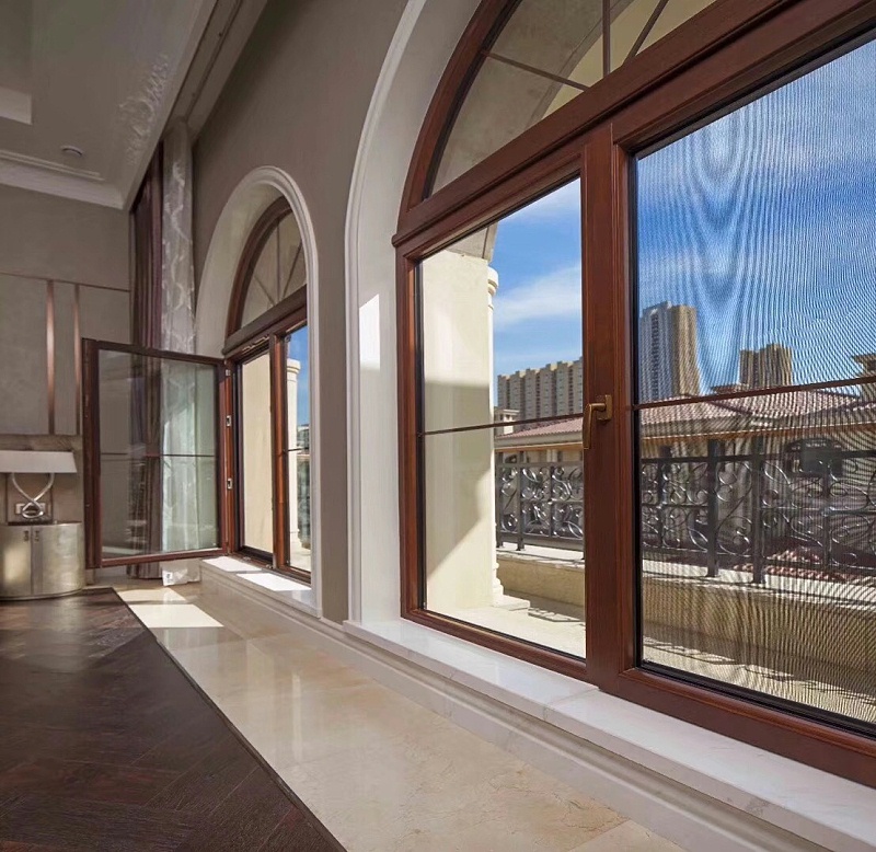 鋁包木門窗展示