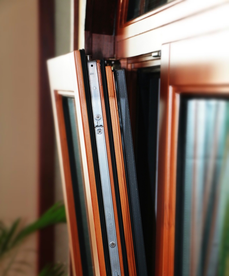 橡木鋁包木門窗細節(jié)實拍