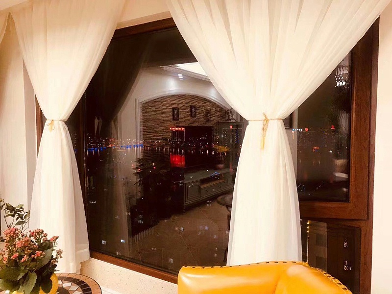 定制鋁包木門窗實(shí)拍