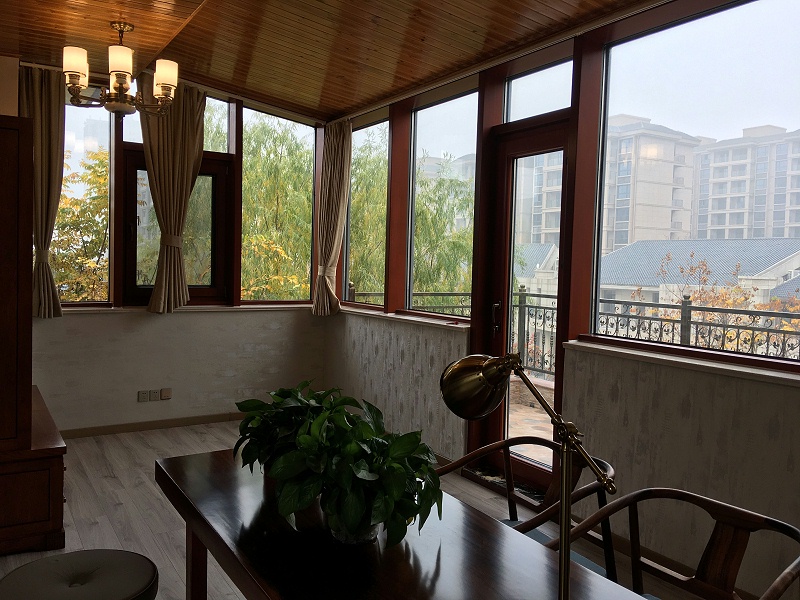 定制鋁包木門窗實拍